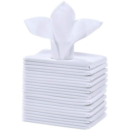 Polyester Cloth Napkins 1-Dozen Solid Washable Fabric Napkins Set of 12 Perfect for Weddings Parties Holiday Dinner (17 x 17-Inch White)
Polyester Cloth Napkins 1-Dozen Solid Washable Fabric Napkins Set of 12 Perfect for Weddings Parties Holiday Dinner (17 x 17-Inch White)