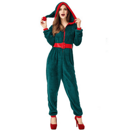 Spring hue Matching Family Christmas Pajamas Warm Fleece Pjs