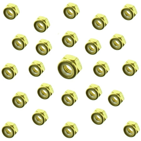 Sea-Doo New OEM Brass Elastic Stop Nut M6 Set of 25 232561200