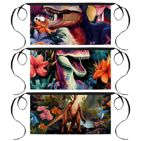 Dinosaur Server Aprons with Long Waist Ties Reinforced Seams 3 Pockets Waist Half Apron Aprons for Women for Cooking Work Aprons Set of 3
Dinosaur Server Aprons with Long Waist Ties Reinforced Seams 3 Pockets Waist Half Apron Aprons for Women for Cooking Work Aprons Set of 3