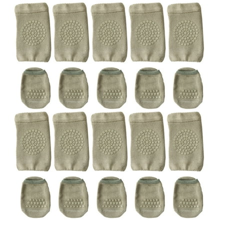 5 Pairs Anti-Slip Baby Socks Set Unisex and Baby Crawling Anti-Slip Knee Pads