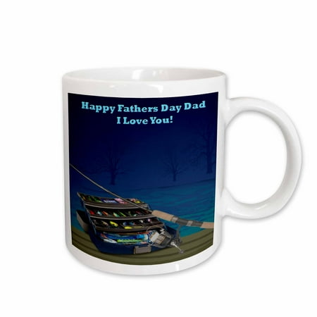 3dRose Happy Fathers Day Dad Ceramic Mug 11-ounce