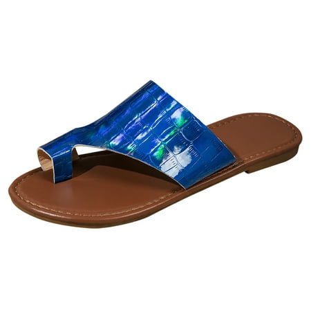 WEAIXIMIUNG Sandals Women Dressy Wide Feet Ladies Summer Fashion Breathable Set Toe Flat Round Head Large Beach Outing Sandals Blue 38
WEAIXIMIUNG Sandals Women Dressy Wide Feet Ladies Summer Fashion Breathable Set Toe Flat Round Head Large Beach Outing Sandals Blue 38