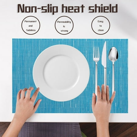 Yedhsi Place Mats European Style Non-Slip Heat Insulation Bamboo Grain Solid Color Table Mat
Yedhsi Place Mats European Style Non-Slip Heat Insulation Bamboo Grain Solid Color Table Mat