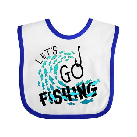 Inktastic Let s Go Fishing Gift Baby Boy or Baby Girl Bib