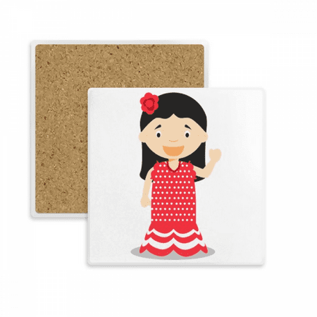Flower Red Dress Spain Cartoon Square Coaster Cup Mat Mug Subplate Holder Insulation Stone
Flower Red Dress Spain Cartoon Square Coaster Cup Mat Mug Subplate Holder Insulation Stone