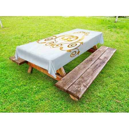 Wedding Outdoor Tablecloth Vintage Style Victorian Ornaments on Blue Backdrop Rings Classical Celebration Decorative Washable Fabric Picnic Tablecloth 58 X 104 Inches Pale Blue Gold by Ambesonne
Wedding Outdoor Tablecloth Vintage Style Victorian Ornaments on Blue Backdrop Rings Classical Celebration Decorative Washable Fabric Picnic Tablecloth 58 X 104 Inches Pale Blue Gold by Ambesonne