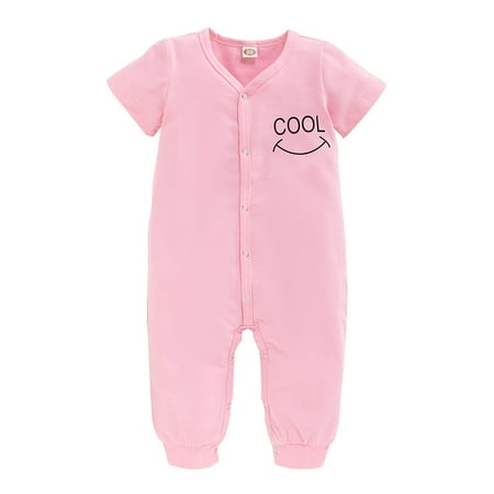 OLLUISNEO Infant Baby Girls Summer Bodysuit Letter Print Snap Open Romper 6-9 Months Pink
OLLUISNEO Infant Baby Girls Summer Bodysuit Letter Print Snap Open Romper 6-9 Months Pink