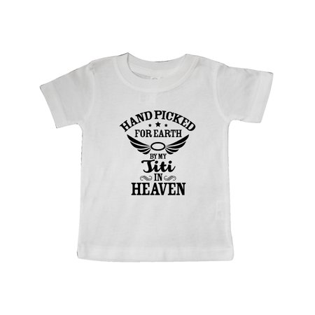 Inktastic Handpicked for Earth By My Titi in Heaven with Angel Wings Gift Baby Boy or Baby Girl T-Shirt
Inktastic Handpicked for Earth By My Titi in Heaven with Angel Wings Gift Baby Boy or Baby Girl T-Shirt