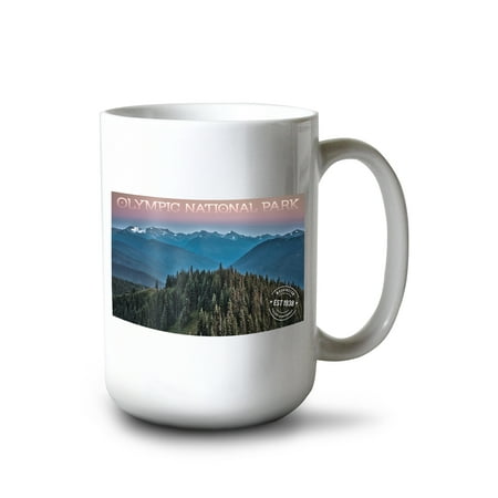 

15 fl oz Ceramic Mug Olympic National Park Washington Hurricane Ridge Twilight Dishwasher & Microwave Safe