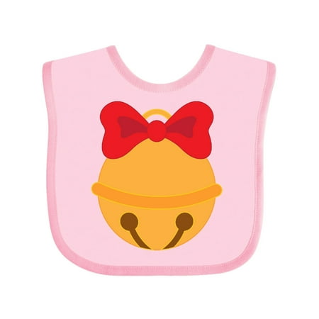 Inktastic Christmas Jingle Bell Gift Baby Boy or Baby Girl Bib