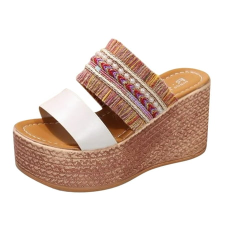 Mackneog Wedges Sandals For Womens Open Toe Wedges Platform Slippers Gift on Clearance
Mackneog Wedges Sandals For Womens Open Toe Wedges Platform Slippers Gift on Clearance