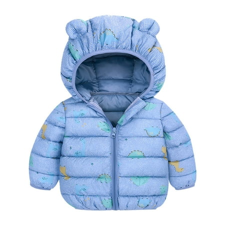 Toddler Boys Girls Winter Cartoon Dinosaur Prints Coat Bear Ears Hooded Jacket Thicken Windproof Zipper Warm Outwear
Toddler Boys Girls Winter Cartoon Dinosaur Prints Coat Bear Ears Hooded Jacket Thicken Windproof Zipper Warm Outwear