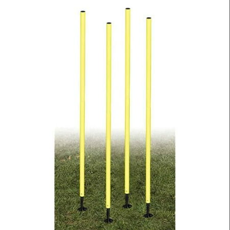 Champion Sports Outdoor Agility Pole Set, 4 Poles, Carrying Case