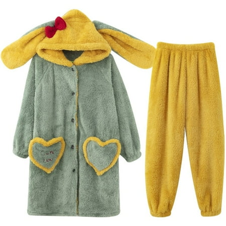 DanceeMangoo Women Sleepwear Plus Size XXL Intensification Nighty Plush Set Winter Pyjamas Loose Version Medium Style Hooded Pajamas женский
DanceeMangoo Women Sleepwear Plus Size XXL Intensification Nighty Plush Set Winter Pyjamas Loose Version Medium Style Hooded Pajamas женский