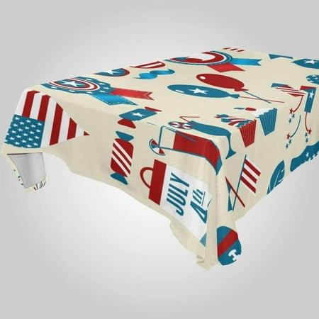 Hyjoy Independence Day Rectangle Tablecloth Spill-Proof Polyester Table Cloth Table Cover for Kitchen Dining Picnic Holiday Party Decoration 54x54 Inch
Hyjoy Independence Day Rectangle Tablecloth Spill-Proof Polyester Table Cloth Table Cover for Kitchen Dining Picnic Holiday Party Decoration 54x54 Inch