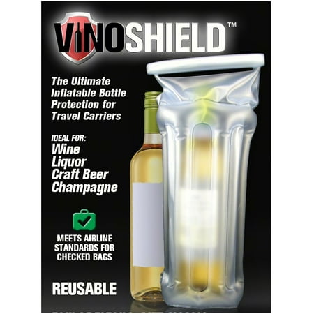 GC Home & Garden 9.25 Clear Vino Shield Inflatable Wine Protector Carrier
