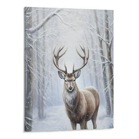 ONETECH Natural Deer in the Snow Winter Wall Decorations for Living Room Farmhouse Bathroom Decorations with Frame and Easy to Hang 20x16 Inch
ONETECH Natural Deer in the Snow Winter Wall Decorations for Living Room Farmhouse Bathroom Decorations with Frame and Easy to Hang 20x16 Inch