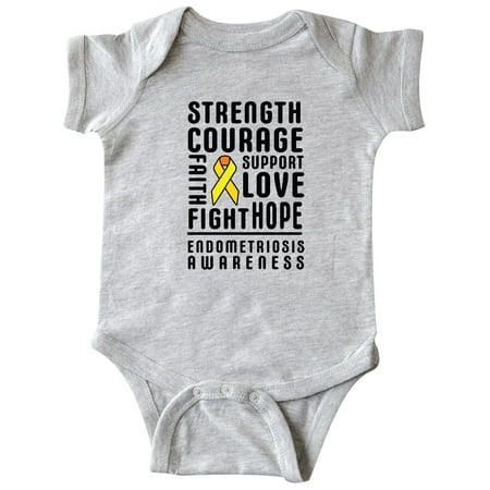 Inktastic Endometriosis Awareness Strength Courage and Support with Yellow Ribbon Gift Baby Boy or Baby Girl Bodysuit
Inktastic Endometriosis Awareness Strength Courage and Support with Yellow Ribbon Gift Baby Boy or Baby Girl Bodysuit