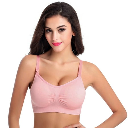 Clearance Comforty Women Feeding Nursing Pregnant Maternity Breastfeeding Wire Free Stretchy Soft Bras Pink L
Clearance Comforty Women Feeding Nursing Pregnant Maternity Breastfeeding Wire Free Stretchy Soft Bras Pink L