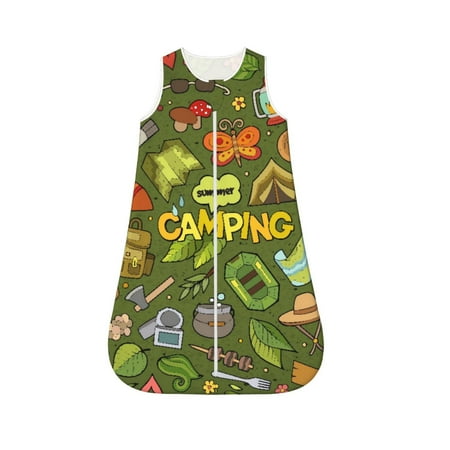 Fotbe Camping 1 Pattern Sleep Sack - Baby Wearable Blanket with Zipper Extra Soft Cotton Sleeveless Sleeping Bag for Infants-Medium
Fotbe Camping 1 Pattern Sleep Sack - Baby Wearable Blanket with Zipper Extra Soft Cotton Sleeveless Sleeping Bag for Infants-Medium