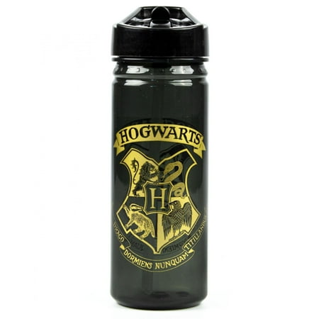 Harry Potter Hogwarts Crest Plastic 20.2floz Water Bottle
