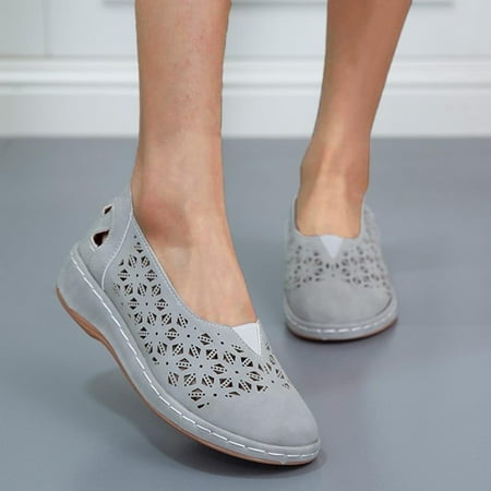 ERTUTUYI Ladies Shoes Breathable Shoes Open Slip On Fashion Women Out Toe Flat Hollow Womens Casual Shoes Grey 41
ERTUTUYI Ladies Shoes Breathable Shoes Open Slip On Fashion Women Out Toe Flat Hollow Womens Casual Shoes Grey 41