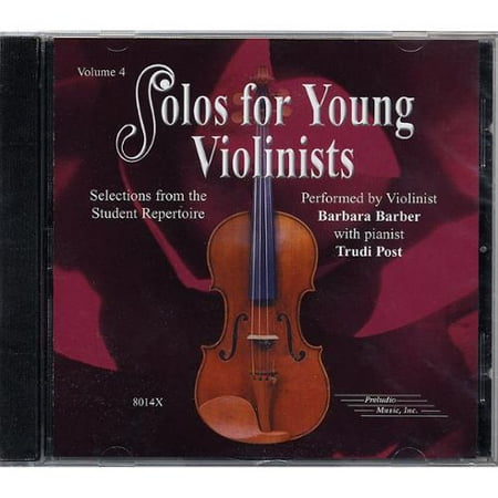 Alfred 00-8014X Solos for Young Violinists CD- Volume 4 - Music Book