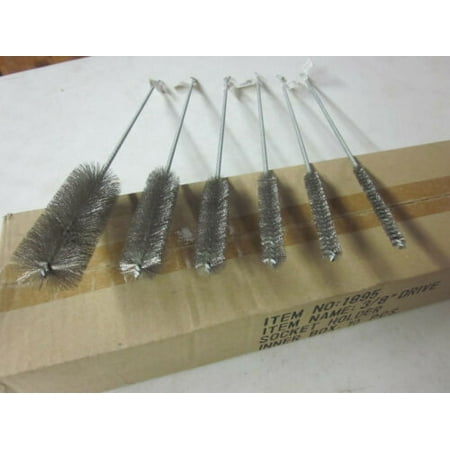 6pc 16 LONG STEEL WIRE ROUND TUBE GUN CLEANING BRUSHES 3/8 -1-1/2 BRUSH BOTTLE
6pc 16 LONG STEEL WIRE ROUND TUBE GUN CLEANING BRUSHES 3/8 -1-1/2 BRUSH BOTTLE