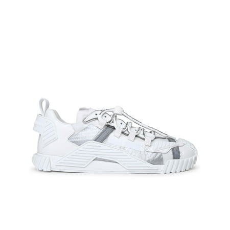 DOLCE & GABBANA SNEAKER NS1 IN MISTO PELLE BIANCA