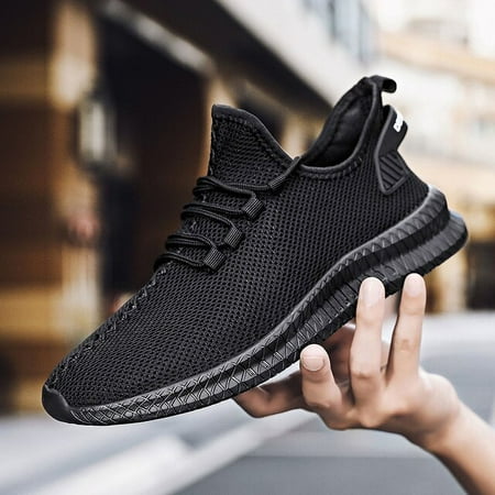 

Mesh Men Shoes Breathable White Mens Sneakers Trendy Lightweight Black Walking Big Size Man Tenis Shoe Zapatillas Hombre