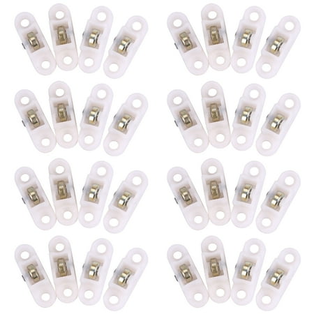 32 Pcs Door Window Cabinet Single Sliding Metal Roller Wheel 8mm .