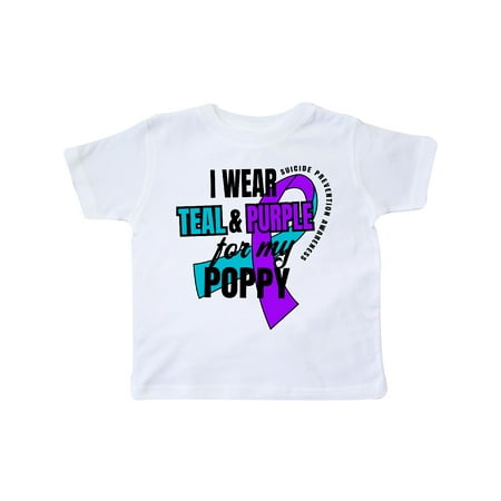 Inktastic Suicide Prevention I Wear Teal and Purple for My Poppy Gift Toddler Boy or Toddler Girl T-Shirt
Inktastic Suicide Prevention I Wear Teal and Purple for My Poppy Gift Toddler Boy or Toddler Girl T-Shirt