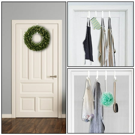 Lochimu5 Piece Door Hook Door Hook Z Shape Strong Metal Door Hook High Quality Durable Door Hanger Holds 15 lbs White
Lochimu5 Piece Door Hook Door Hook Z Shape Strong Metal Door Hook High Quality Durable Door Hanger Holds 15 lbs White