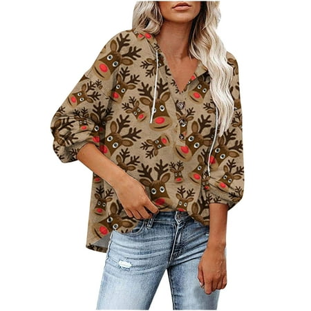 jsaierl Hooded Sweatshirts for Women Hoodies Pullover Casual Top Long Sleeve Deer Printed Button Down Shirt Sweatshirt
jsaierl Hooded Sweatshirts for Women Hoodies Pullover Casual Top Long Sleeve Deer Printed Button Down Shirt Sweatshirt