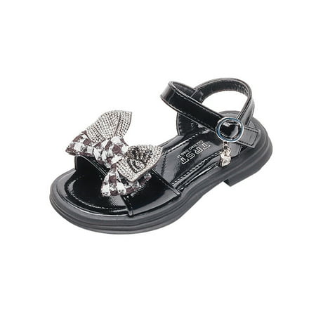 Girls Sandals Leather Rhinestones Bow Soft Toe Princess Flat Fashion Home Wear Outwear Cute Elegant Shoes For Girls
Girls Sandals Leather Rhinestones Bow Soft Toe Princess Flat Fashion Home Wear Outwear Cute Elegant Shoes For Girls