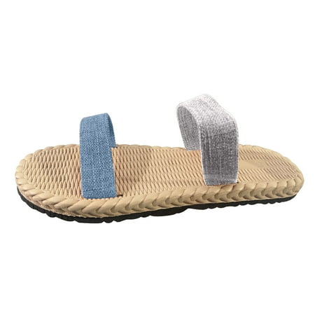 TUOBARR Flat Slippers for Women Womens Summer Slippers Solid Color Round-head Flax Sandals Flat Beach Slippers Multicolor
TUOBARR Flat Slippers for Women Womens Summer Slippers Solid Color Round-head Flax Sandals Flat Beach Slippers Multicolor