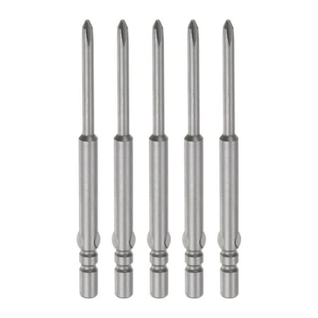 2.5mm PH0 Magnetic Phillips Screwdriver Bit 4mm Round Shank 2.5 Inch Length 5 Pack
2.5mm PH0 Magnetic Phillips Screwdriver Bit 4mm Round Shank 2.5 Inch Length 5 Pack