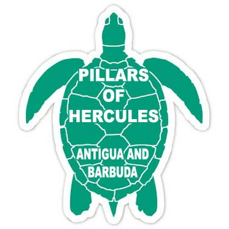 Pillars of Hercules Antigua and Barbuda 4 Green Turtle Shape Magnet