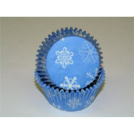 450C SNOWFLAKE BLUE 1.25 x 2 in. Greaseproof Baking Cup with Snowflake Design - Blue - 1000 Piece
450C SNOWFLAKE BLUE 1.25 x 2 in. Greaseproof Baking Cup with Snowflake Design - Blue - 1000 Piece