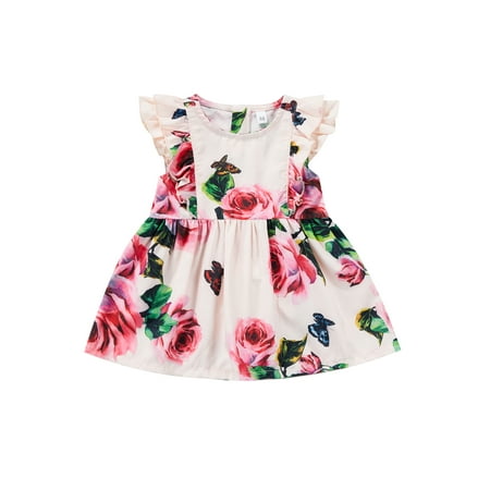 Calsunbaby Infants Baby Girl Dress Newborns Flower Print Round Neck Ruffle Flying Sleeve Back Zipper Skirt
Calsunbaby Infants Baby Girl Dress Newborns Flower Print Round Neck Ruffle Flying Sleeve Back Zipper Skirt