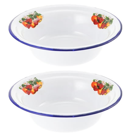 HOMEMAXS 2pcs Home Enameled Noodle Soup Storage Bowl Retro Style Enameled Rice Bowl
HOMEMAXS 2pcs Home Enameled Noodle Soup Storage Bowl Retro Style Enameled Rice Bowl