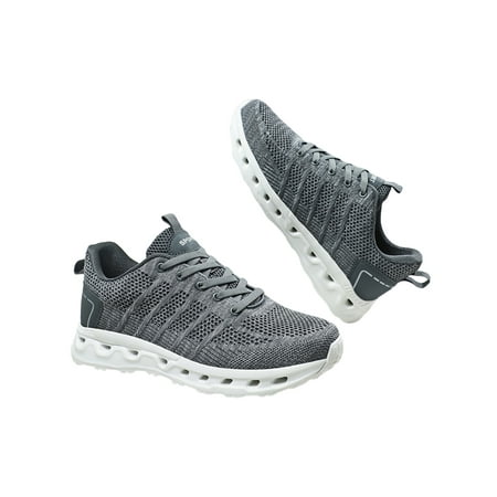 Wazshop Mens Running Shoes Breathable Trainers Sport Sneakers Non-Slip Comfort Walking Shoe Men Lace Up Lightweight Gray 8
Wazshop Mens Running Shoes Breathable Trainers Sport Sneakers Non-Slip Comfort Walking Shoe Men Lace Up Lightweight Gray 8