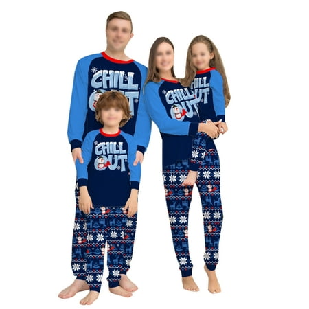 Glonme Tops And Pants Nightwear for Mommy Dad Child Loose Christmas Sleepwear Soft Snowflake Printed Matching Family Pajamas Set Blue Dad S
Glonme Tops And Pants Nightwear for Mommy Dad Child Loose Christmas Sleepwear Soft Snowflake Printed Matching Family Pajamas Set Blue Dad S
