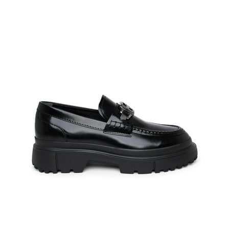 Hogan Man H629 Black Leather Loafers