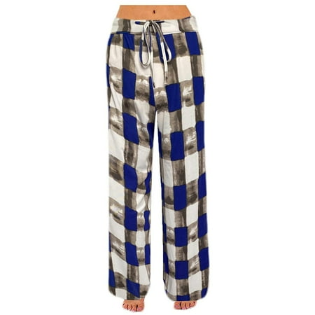 Zpanxa Womens Slacks Womens Comfy Stretch Plaid Lounge Pants Wide Leg Casual Drawstring Pajamas Athletic Pants Running Workout Lounge Pants Blue XL
Zpanxa Womens Slacks Womens Comfy Stretch Plaid Lounge Pants Wide Leg Casual Drawstring Pajamas Athletic Pants Running Workout Lounge Pants Blue XL