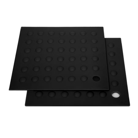 TSV 2pcs Heat-Resistant Pot Holders Silicone Hot Pads for Kitchen Utensils 7 x 7 Black
TSV 2pcs Heat-Resistant Pot Holders Silicone Hot Pads for Kitchen Utensils 7 x 7 Black