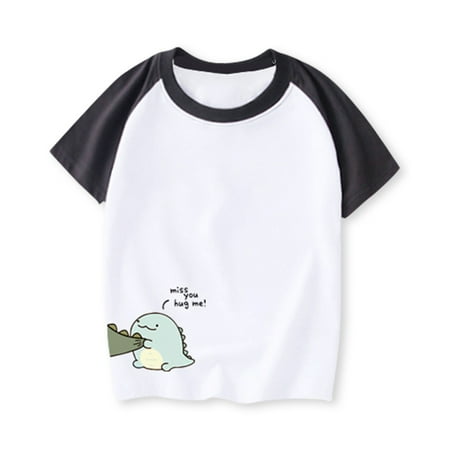 ERTUTUYI Fathers Day Cartoon Dinosaur Printed Short Sleeve T Shirt Top Father And Kids Boys Family Matching Shirts Black 90
ERTUTUYI Fathers Day Cartoon Dinosaur Printed Short Sleeve T Shirt Top Father And Kids Boys Family Matching Shirts Black 90