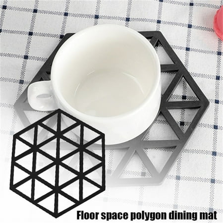 WANYNG Kitchen Coaster Hollow High Temperature Solid Color Silicone Tea Insulation Pad Glass&Bottle Black
WANYNG Kitchen Coaster Hollow High Temperature Solid Color Silicone Tea Insulation Pad Glass&Bottle Black