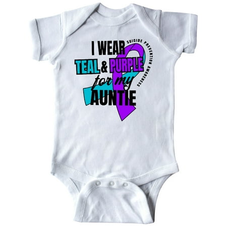 Inktastic Suicide Prevention I Wear Teal and Purple for My Auntie Gift Baby Boy or Baby Girl Bodysuit
Inktastic Suicide Prevention I Wear Teal and Purple for My Auntie Gift Baby Boy or Baby Girl Bodysuit